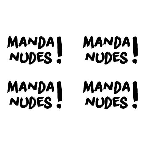 Cartela Manda Nudes - 4 unid